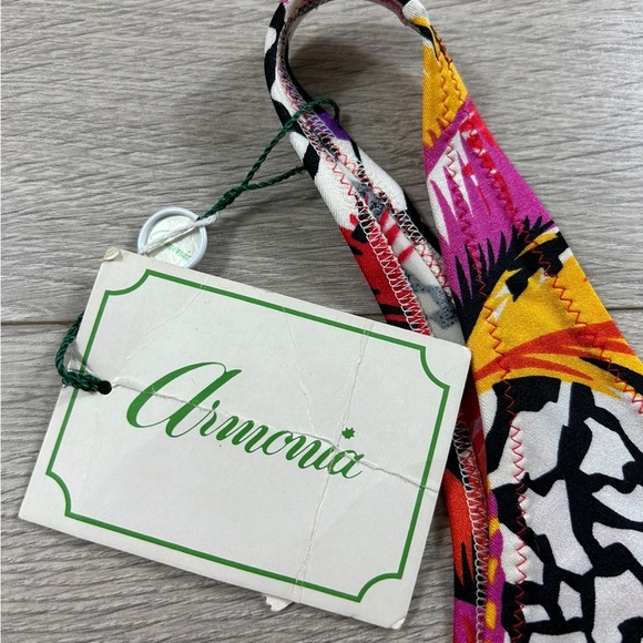 Armonia Vintage Print One Piece Swimsuit Deadstock - Picture 4 of 13